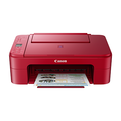 Canon E3370 Inkjet AIO Printer (Red)