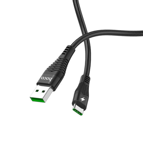 HOCO U53 USB A to Type-C Flash Charging Cable 5A 1.2M  (Black)