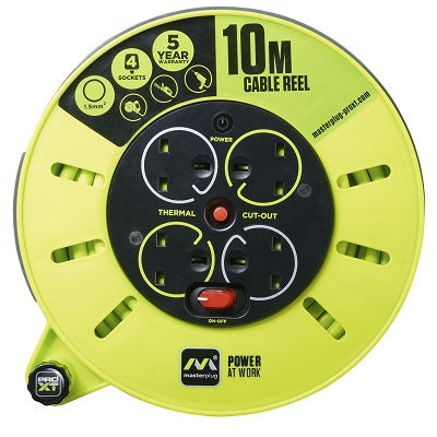 Masterplug CMU10134SL-PX 10M 13A 4 Socket