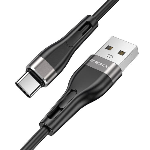 Borofone BX46 Rush Silicone Type C USB Cable (Black)