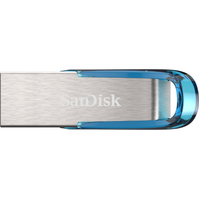 SanDisk Ultra Flair Flash Drive 64GB (Tropical Blue) USB 3.0 [SDCZ73-064G-G46B]