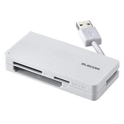 Elecom  Memory Card Reader USB 3.0 (White) (MR3-K012WH)
