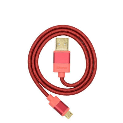 Silvertec SD-USB050rd 50cm Reversible USB & 2.0 Cable (Red)