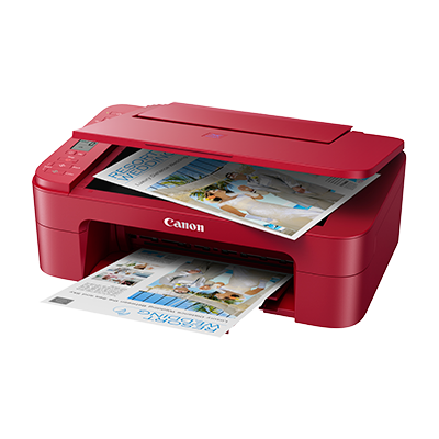 Canon E3370 Inkjet AIO Printer (Red)