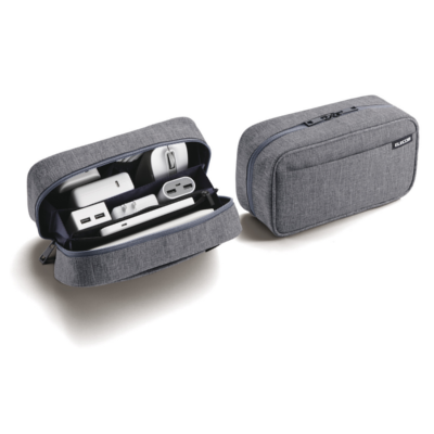 Elecom BMA-GP14 Organizer Pouch Double Zipper Multi Compartment (Navy)