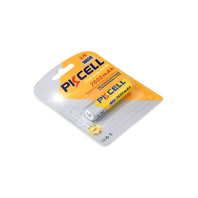 PKCELL 3.7V 18650 2600mAh  Li-ion Rechargeable Batery