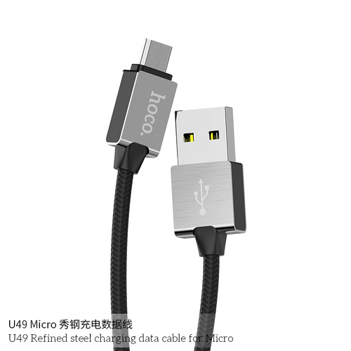 Hoco U49 USB A to Micro USB Charging Cable 1M Black