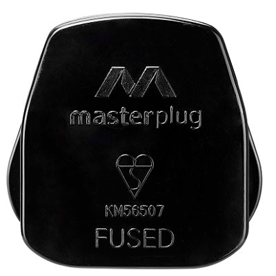 Masterplug PT13B-MPA 13A Plug with 13 Amp Fuse (Black)