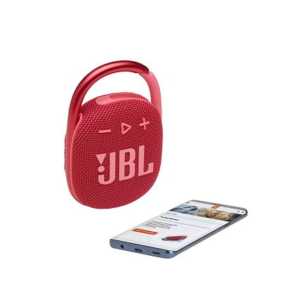 JBL Clip 4 Bluetooth Speaker (Red)
