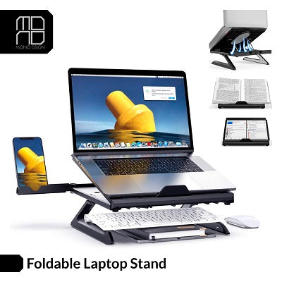 Mono Dsign Foldable Laptop Stand (Black)