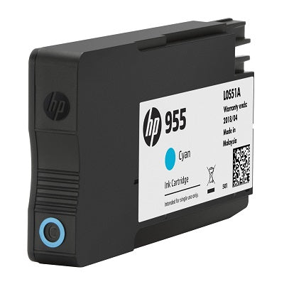 HP 955 Cyan Original Ink Cartridge (L0S51AA)