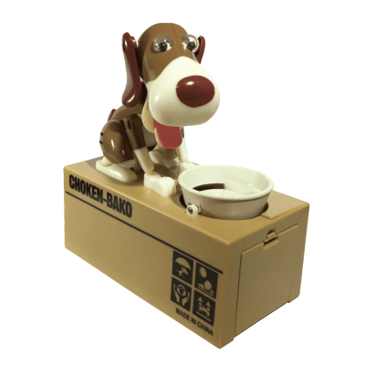 BOS+ H11 Choken Bako Money Bank White+Brown
