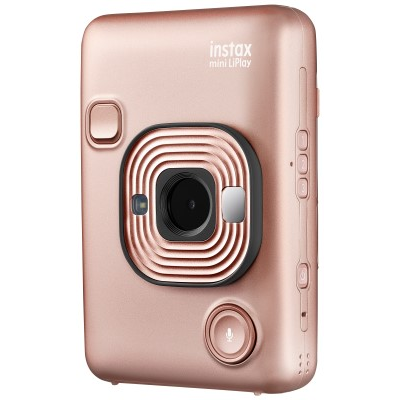 Fuji Instax Mini LiPlay Instant Camera (Blush Gold)