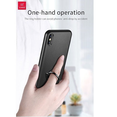 Xundd Case For iPhone XS With Ring Holder (Black)