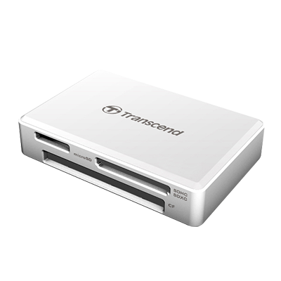 Transcend USB3.1 Multi Card Reader TS-RDF8W2 - (White)