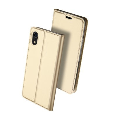 Dux Ducis Leather Case For iPhone XS Gold