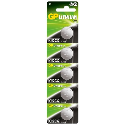 GP CR2032-C5 Battery 5pcs/strip