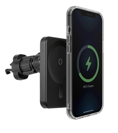 Vanguard Snapmount Magnetic Wireless Charging Mobile Phone Mount For Car (Black)