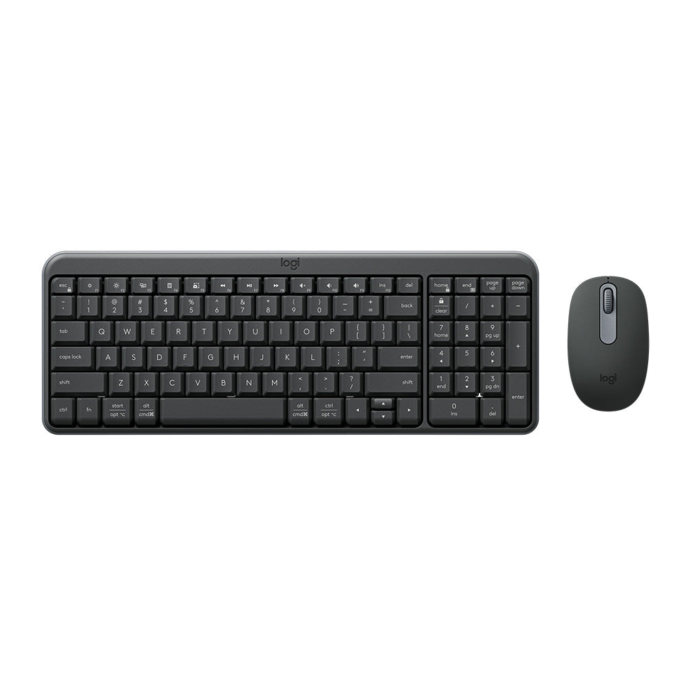 Logitech MK250 Compact Wireless Keyboard and Mouse Combo (Graphite)