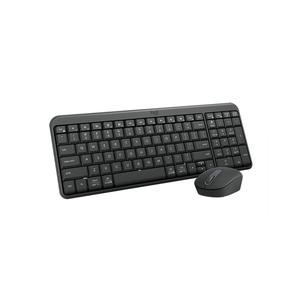 Logitech MK250 Compact Wireless Keyboard and Mouse Combo (Graphite)