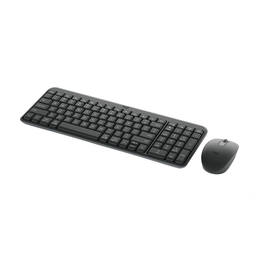Logitech MK250 Compact Wireless Keyboard and Mouse Combo (Graphite)