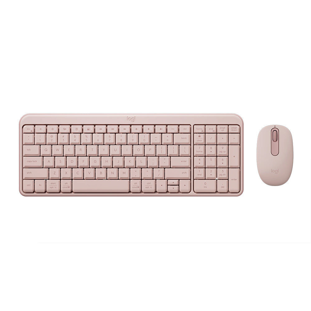 Logitech MK250 Compact Wireless Keyboard and Mouse Combo (Rose)
