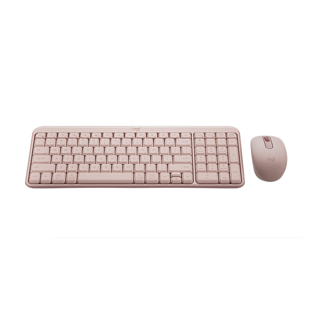 Logitech MK250 Compact Wireless Keyboard and Mouse Combo (Rose)