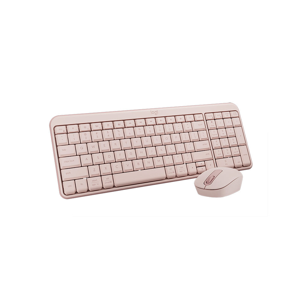 Logitech MK250 Compact Wireless Keyboard and Mouse Combo (Rose)