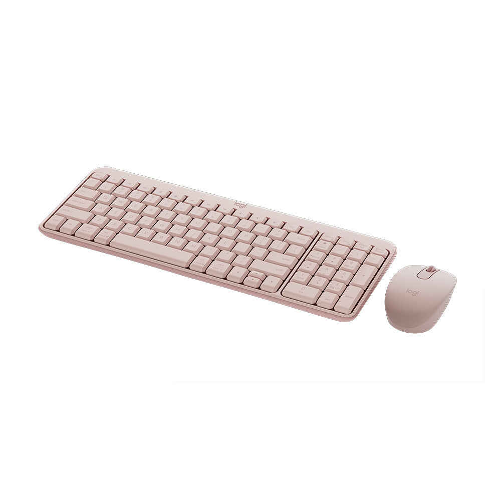 Logitech MK250 Compact Wireless Keyboard and Mouse Combo (Rose)