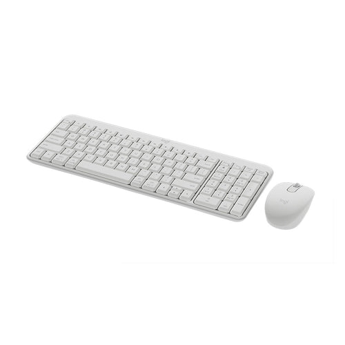 Logitech MK250 Compact Wireless Keyboard and Mouse Combo (White)