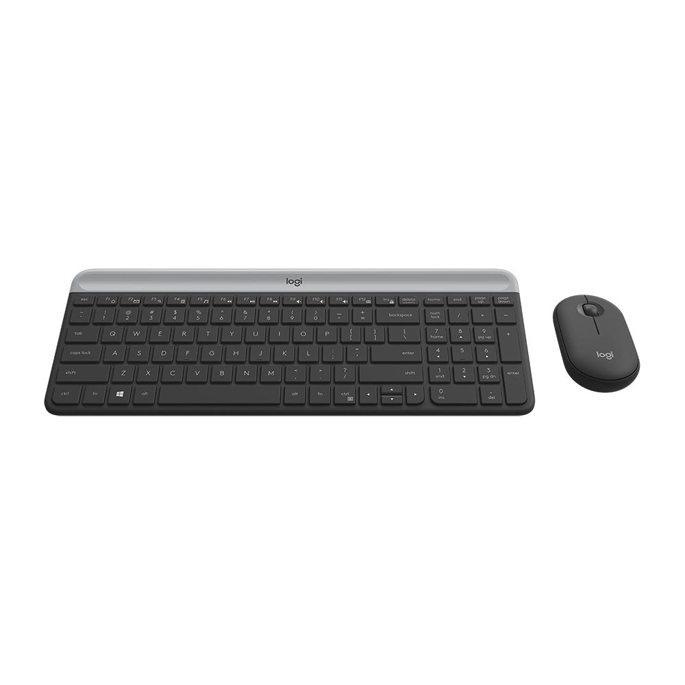 Logitech MK470 Slim Wireless Keyboard and Mouse Combo (Graphite)