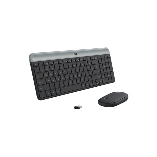 Logitech MK470 Slim Wireless Keyboard and Mouse Combo (Graphite)