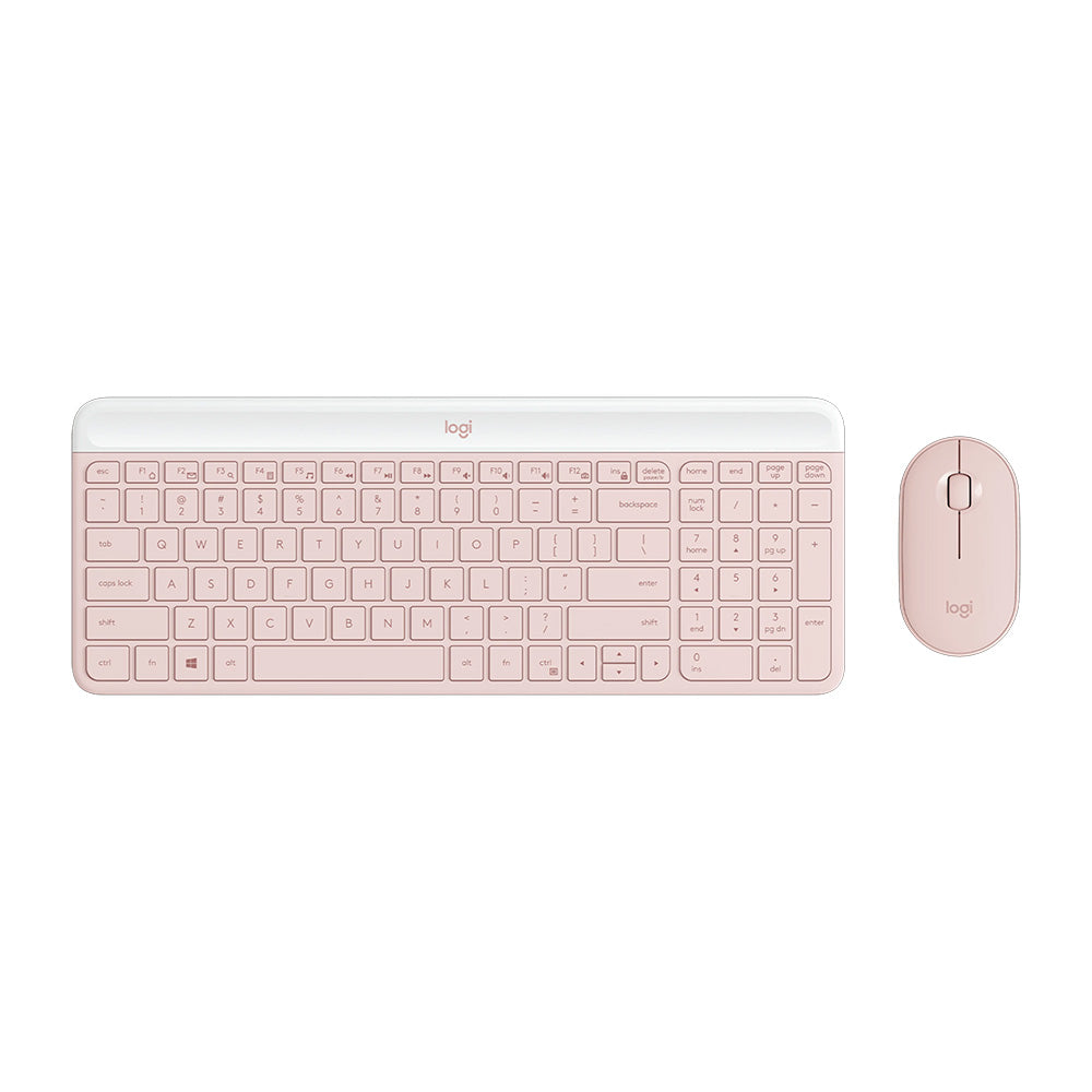 Logitech MK470 Slim Wireless Keyboard and Mouse Combo (Rose)