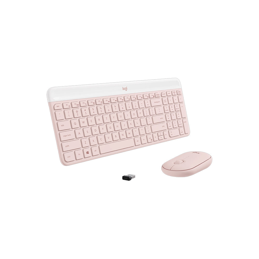 Logitech MK470 Slim Wireless Keyboard and Mouse Combo (Rose)