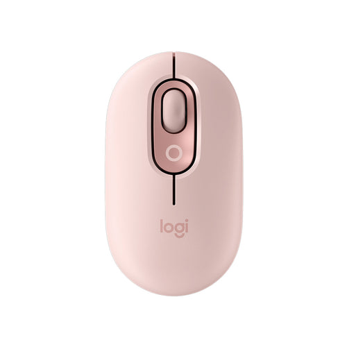 Logitech POP Wireless Bluetooth Mouse with Emoji (Rose)