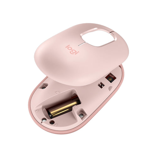 Logitech POP Wireless Bluetooth Mouse with Emoji (Rose)