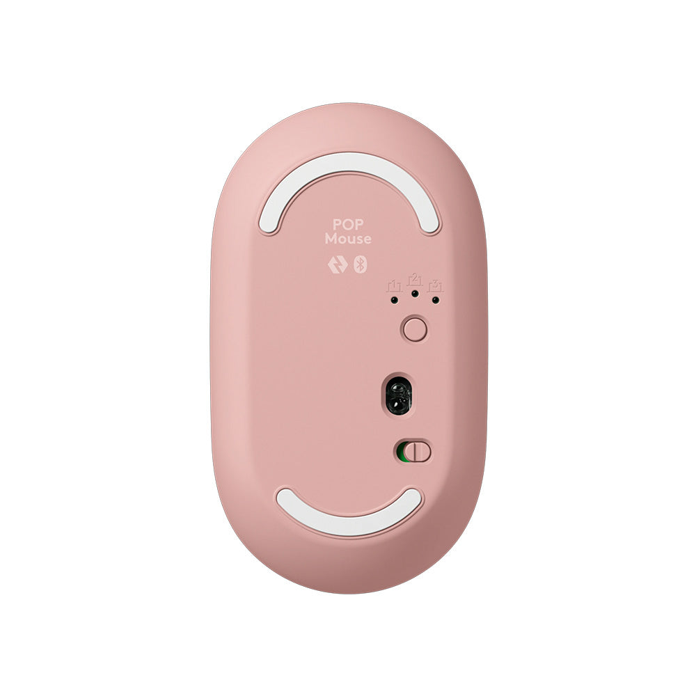 Logitech POP Wireless Bluetooth Mouse with Emoji (Rose)